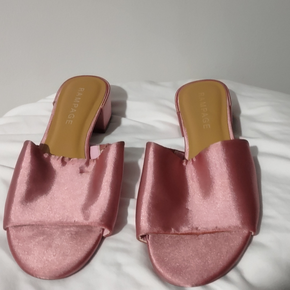 Rampage Satin Slip on Shoes